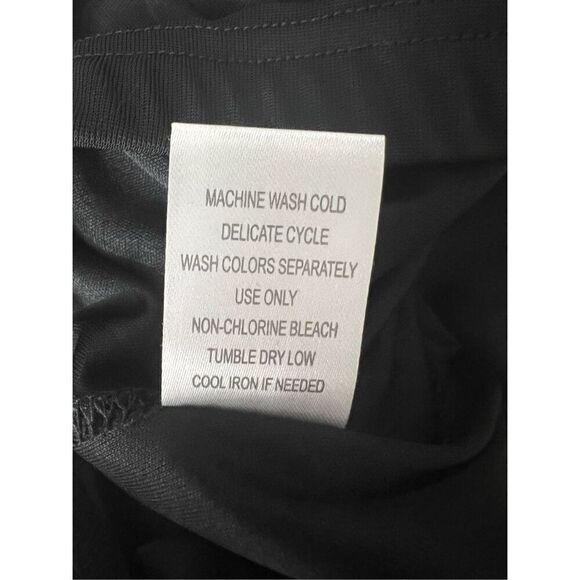 The Pyramid Collection Black Palazzo Pants Women Plus IX Wide Leg Flare Belted - Picture 11 of 11